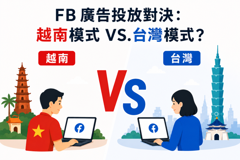 FB 廣告投放對決 越南模式 VS.台灣模式