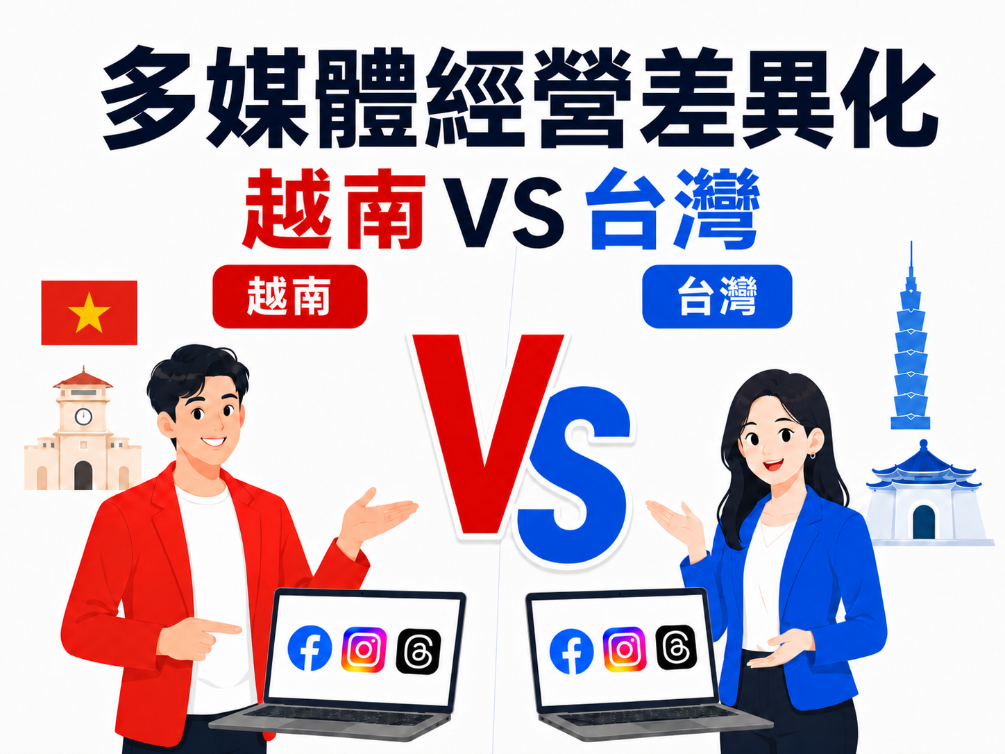 台灣 VS 越南多媒體經營差異化